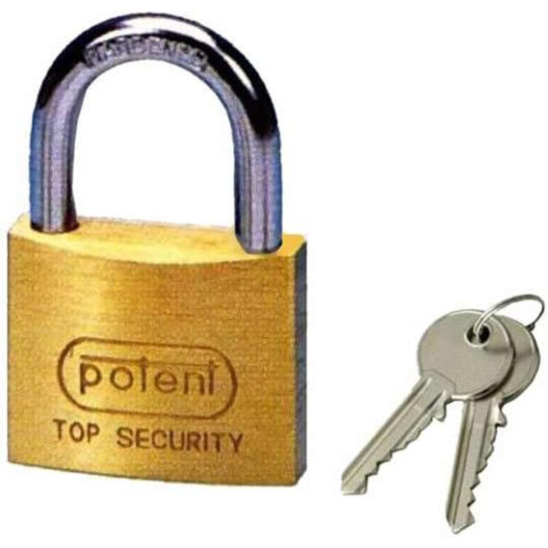 foto del prodotto lucchetto 2700 potent ottone arco cromato chiavi 2 mm 40