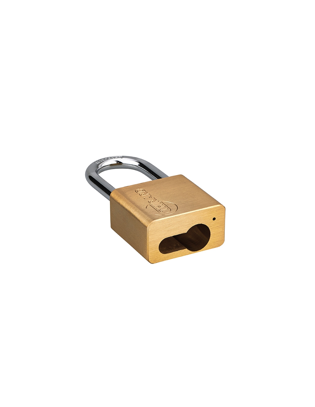 foto del prodotto lucchetto 407 cp arco acciaio 40mm per cilindro europeo non incluso, ottone, da esterno, waterproof thirard