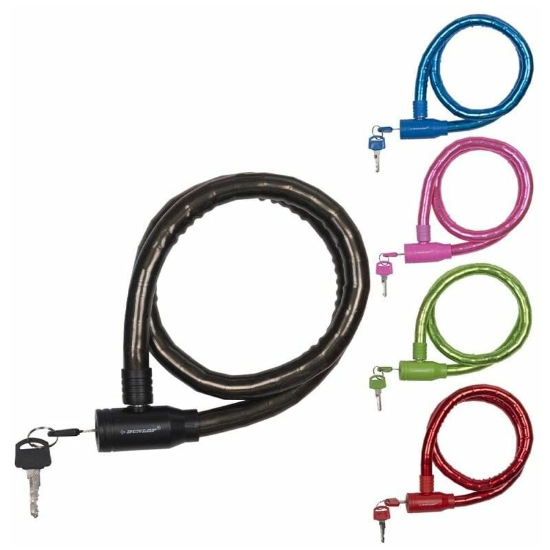 foto del prodotto lucchetto a cavo 18mm 65cm dunlop