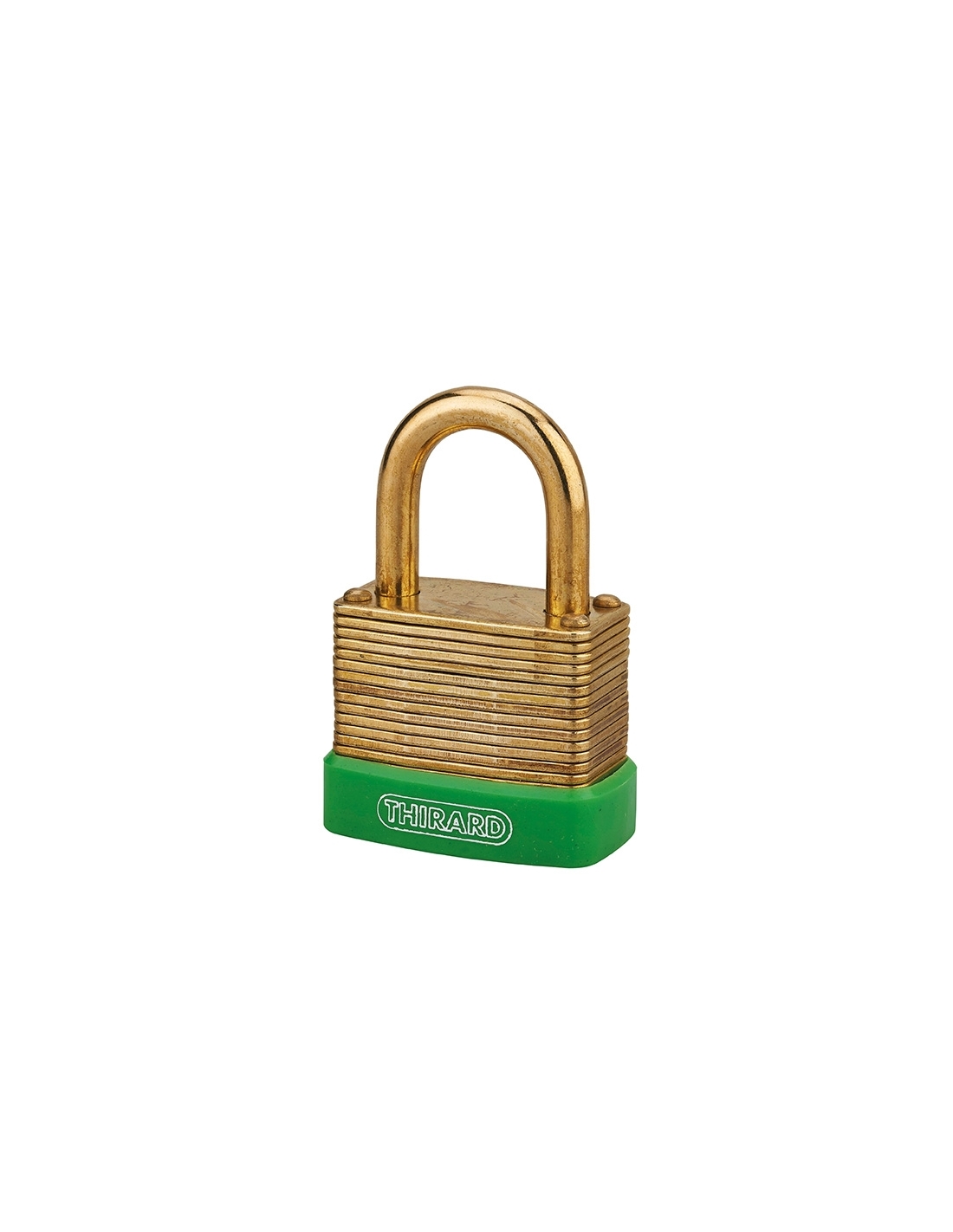 foto del prodotto lucchetto a combinazione amazone, 3 cifre, ottone, esterno, arco in ottone, 40 mm thirard