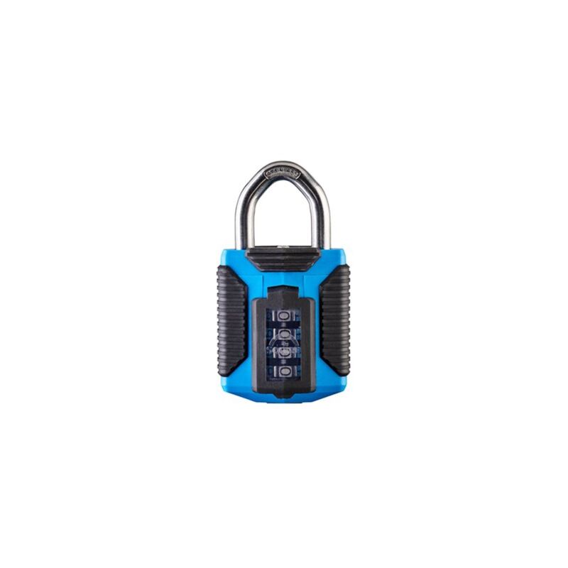 foto del prodotto lucchetto a combinazione con arco spesso 8 mm e copertura resistente alle intemperie