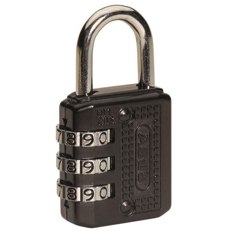 foto del prodotto lucchetto a combinazione nero 20 mm abus