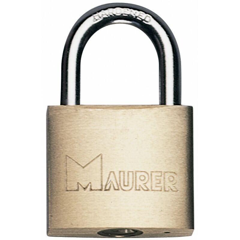 foto del prodotto lucchetto ad arco in ottone pesante maurer misura 20 mm conf. 10 pz
