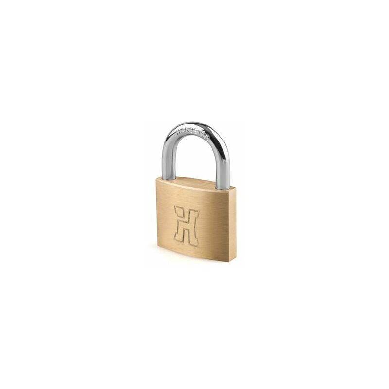 foto del prodotto lucchetto ad arco normale con maniglia in ottone 40mm