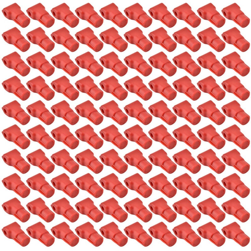 foto del prodotto lucchetto antifurto per cellulare da 100 pezzi, lucchetto per negozio al dettaglio, rosso 6 mm zoternen