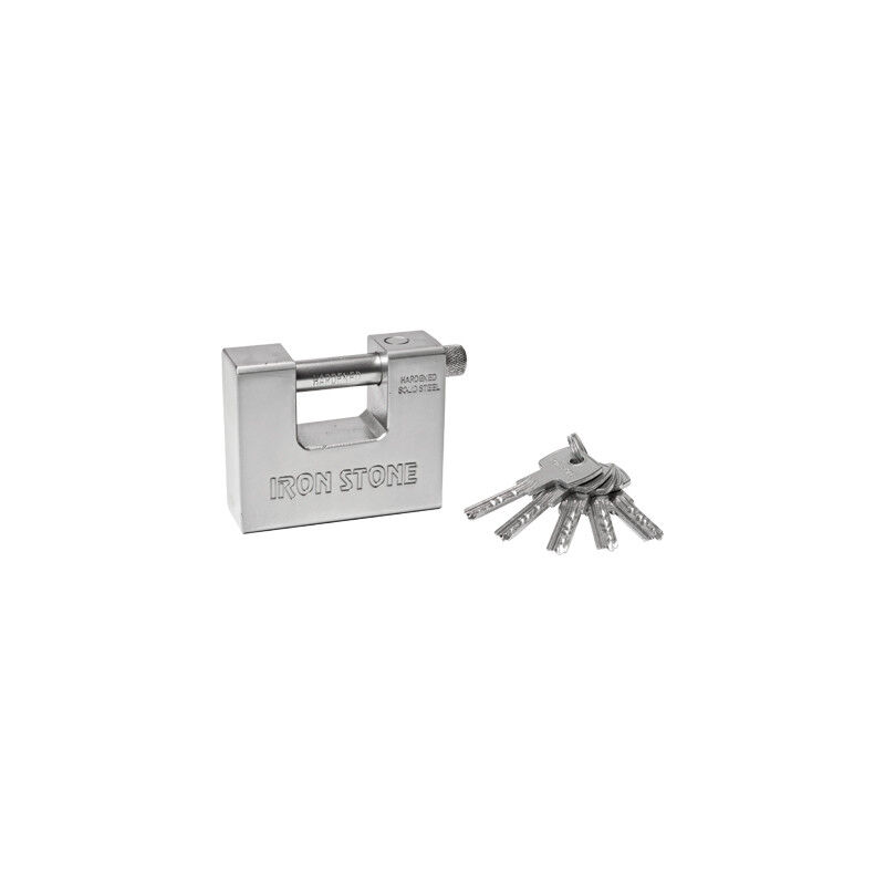 foto del prodotto lucchetto antiscasso ssu is ilsa acciaio carbonitrurato cromato chiavi 5 mm 94 ka2