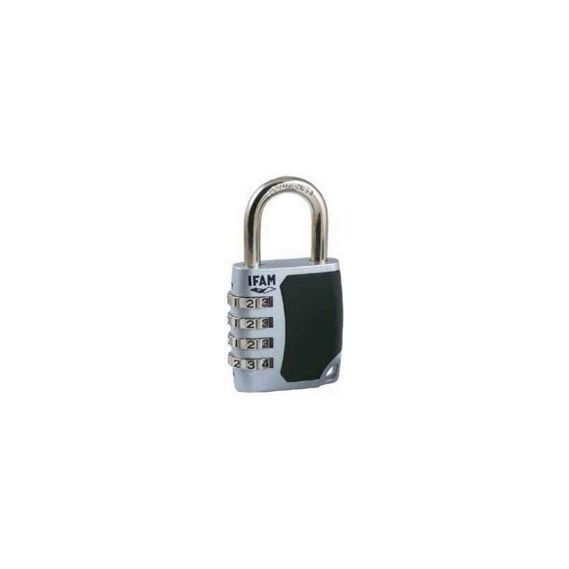 foto del prodotto lucchetto c45s. zinco. 44,5 mm. arco 6,3 mm. con combinazione. ifam