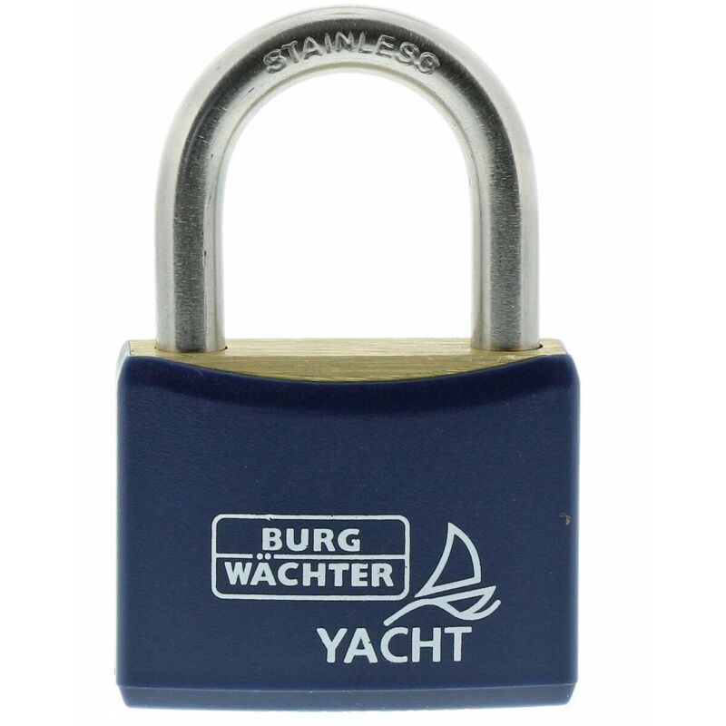 foto del prodotto lucchetto con chiave burg-wachter duo 460 ni 40 sb metallo acciaio inossidabile rettangolare 2 unità