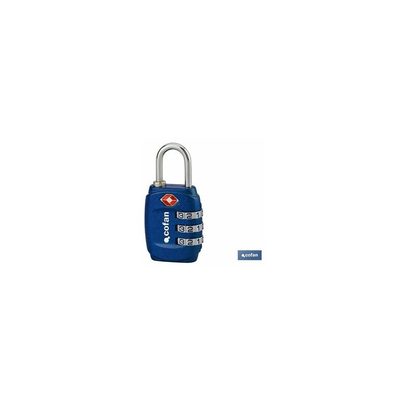 foto del prodotto lucchetto con combinazione per bagagli tsa a 4 cifre 30 mm