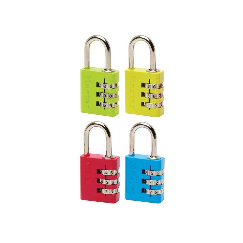foto del prodotto lucchetto con combinazione30x24x 4 mm master lock