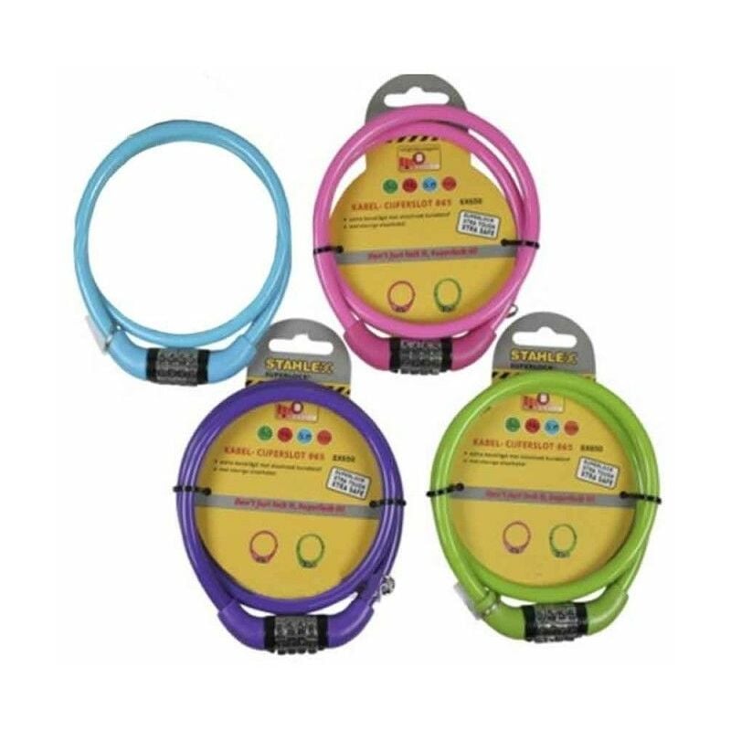 foto del prodotto lucchetto economico con combinazione colori assortiti stanlex