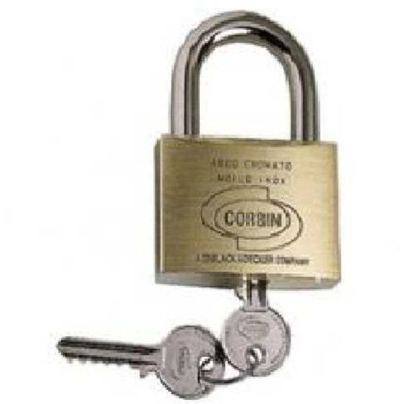 foto del prodotto lucchetto in ottone arco normale da 25mm corbin