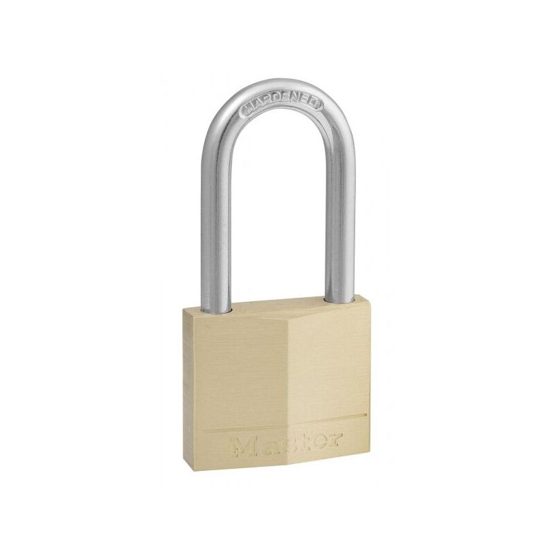 foto del prodotto lucchetto in ottone massiccio arco acciaio temperato 40x38x6 mm master lock