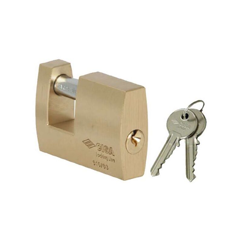 foto del prodotto lucchetto in ottone mm 90 per serrande 21610 cisa ll