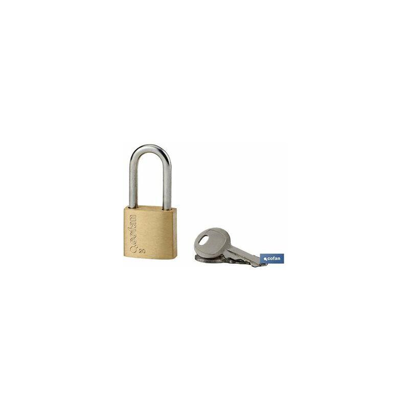 foto del prodotto lucchetto in ottone quality plus a lungo da 40 mm con chiave uguale