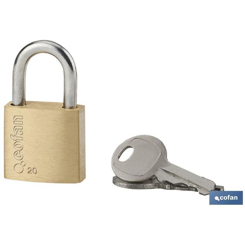 foto del prodotto lucchetto in ottone quality plus da 40 mm con chiave uguale