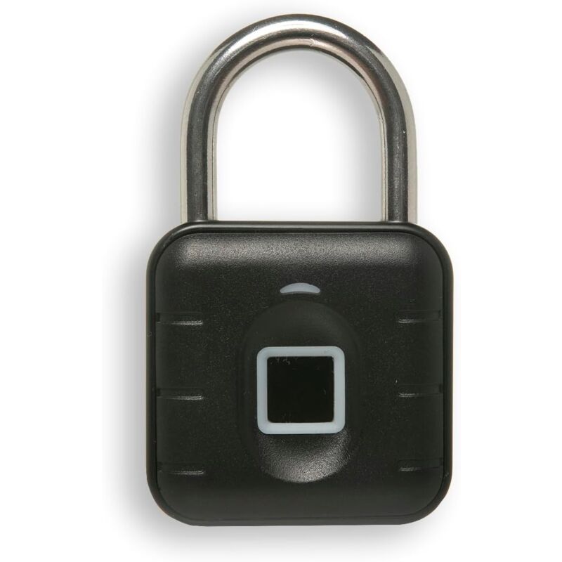 foto del prodotto lucchetto intelligente con riconoscimento biometrico delle impronte digitali e memoria per 10 impronte digitali lucchetto in lega di zinco con arco