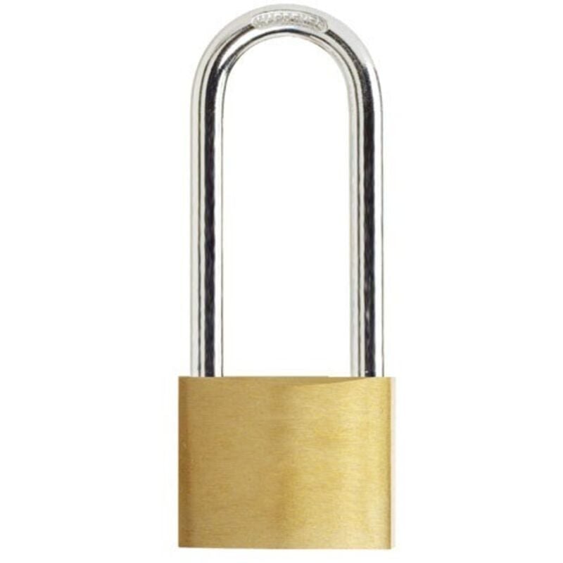 foto del prodotto lucchetto ottone arco lungo 60 mm. più