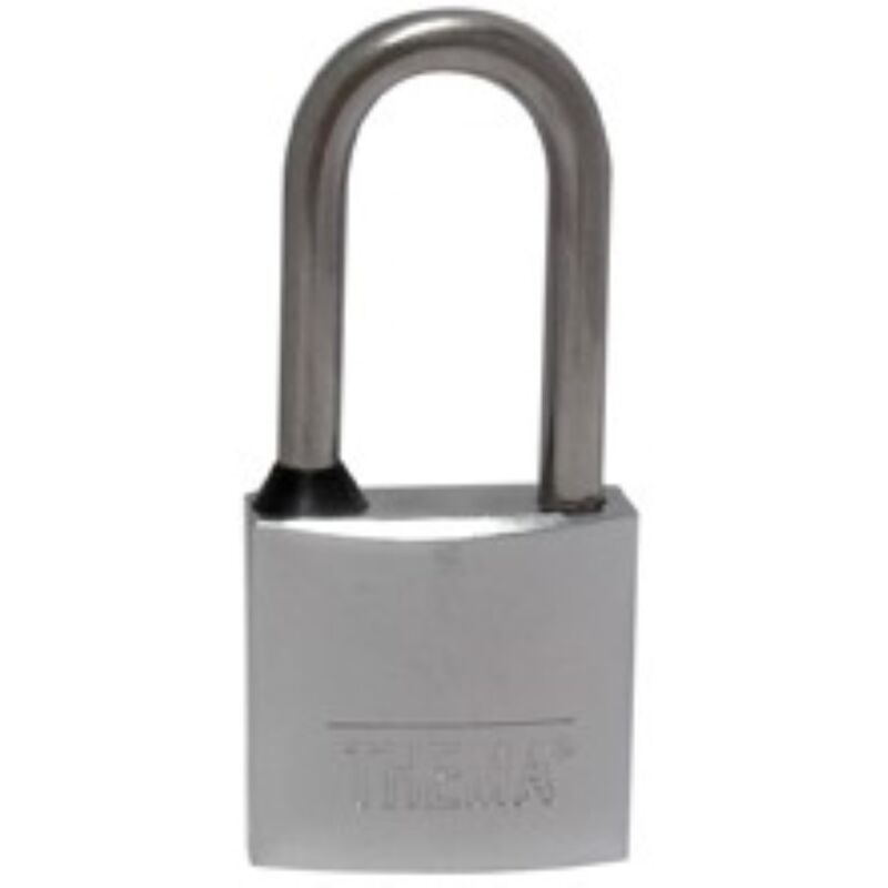 foto del prodotto lucchetto ottone cromo arco lungo mm 40 sps