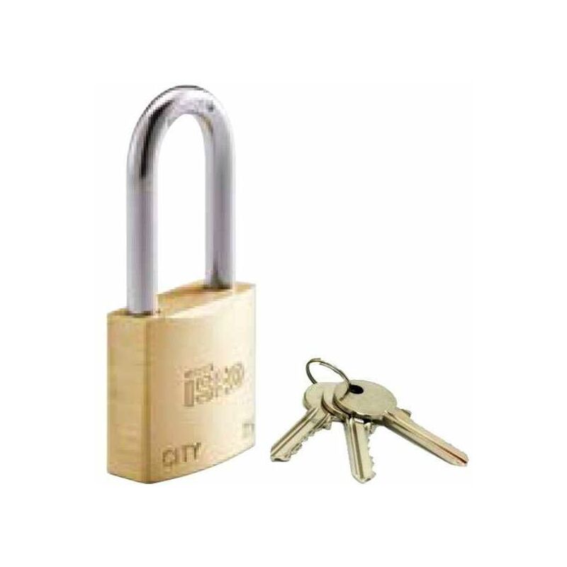 foto del prodotto lucchetto ottone mm 25 arco medio ka city iseo
