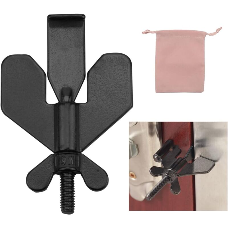 foto del prodotto lucchetto portatile nero, lucchetto da viaggio, lucchetto extra sicuro e per la privacy, lucchetto robusto e resistente, lucchetto di sicurezza per