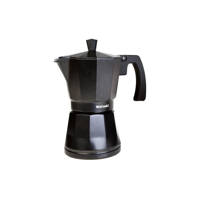 foto del prodotto luccia wecook caffettiera in alluminio adatta induzione 6 tazze 30106