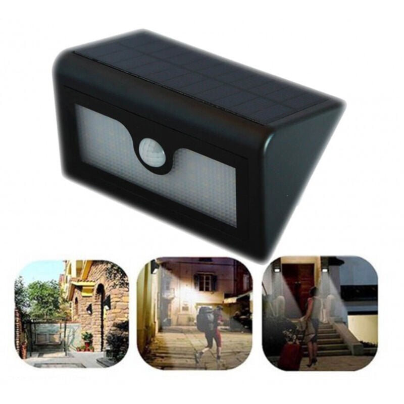 foto del prodotto luce 50 led pannello solare ricaricabile sensore di movimento giardino esterno