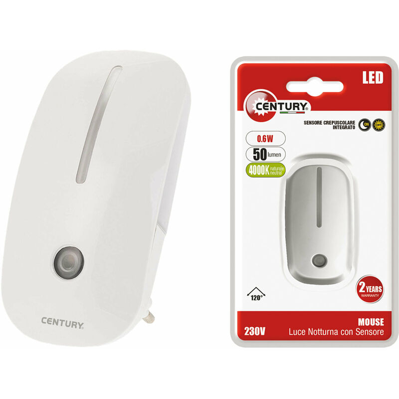 foto del prodotto luce a led notturna mouse 0,6w century