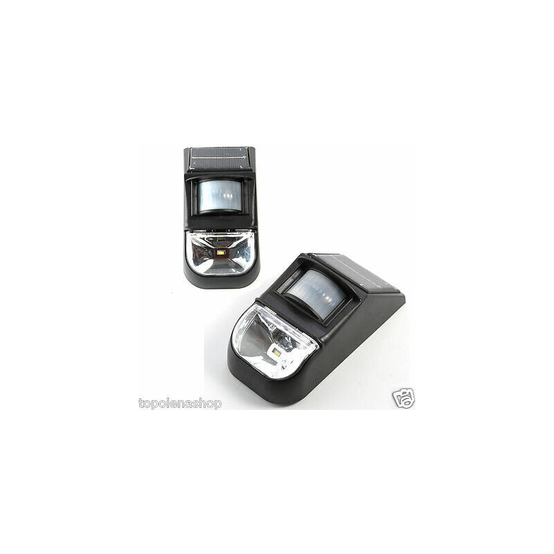 foto del prodotto luce a led pannello solare ricaricabile sensore pir giardino esterno 1w 100lm