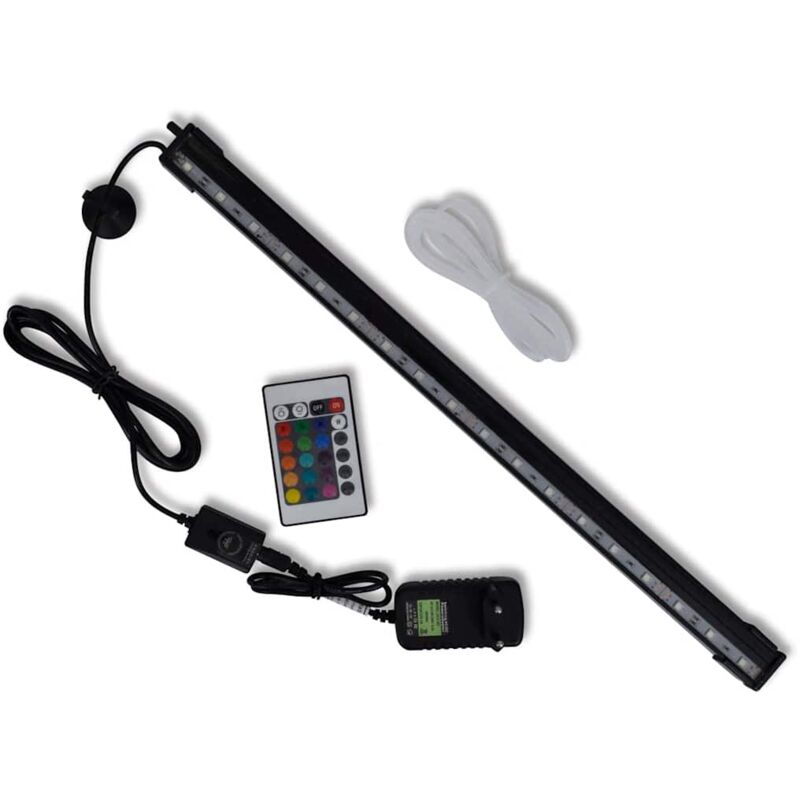 foto del prodotto luce a led per acquario con bolle rgb e telecomando varie dimensioni dimensioni 48 cm