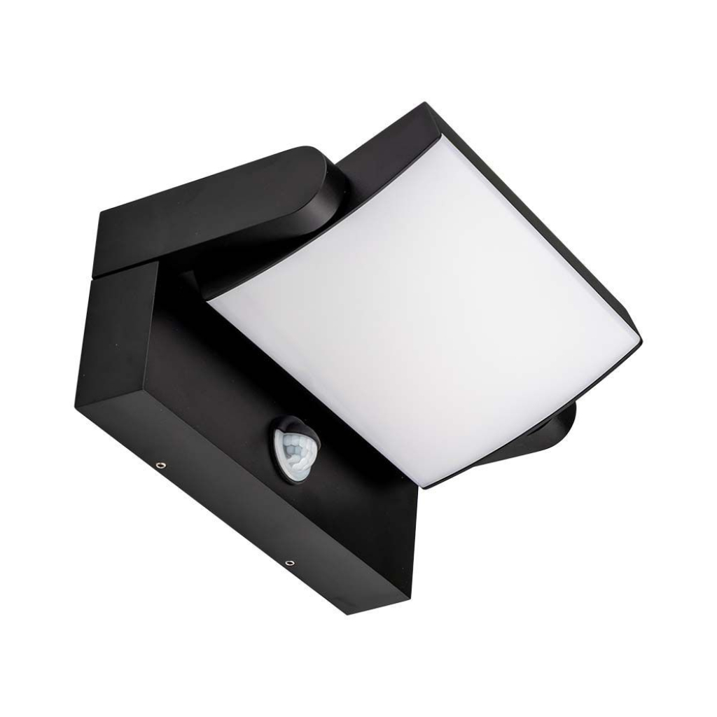 foto del prodotto luce a parete a led da 20 w con sensore 4000k black body, ip65
