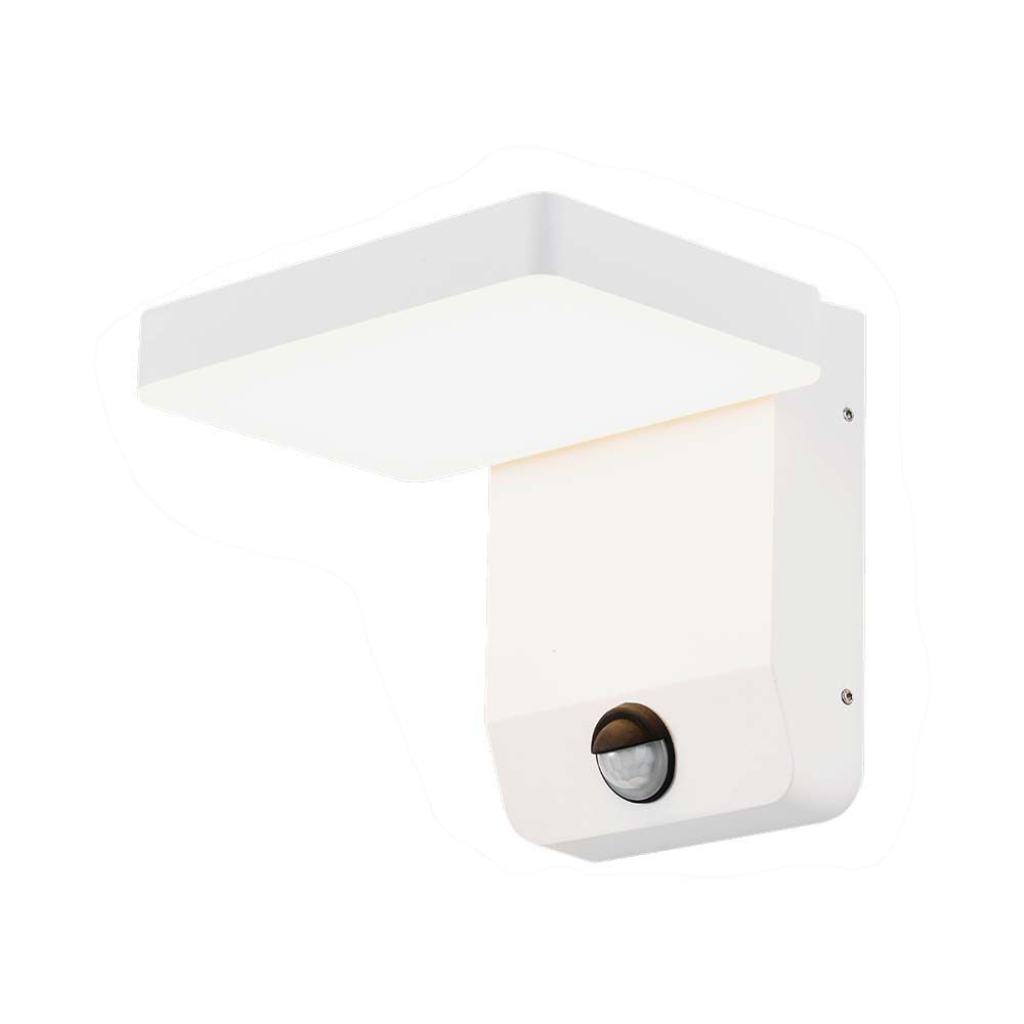 foto del prodotto luce a parete a led da 20 w con sensore 4000k body white square, ip65