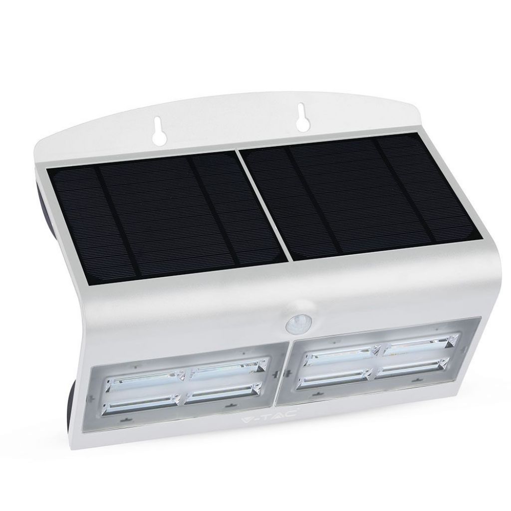foto del prodotto luce a parete solare a led da 6,8 w 4000k+4000k bianco+corpo nero