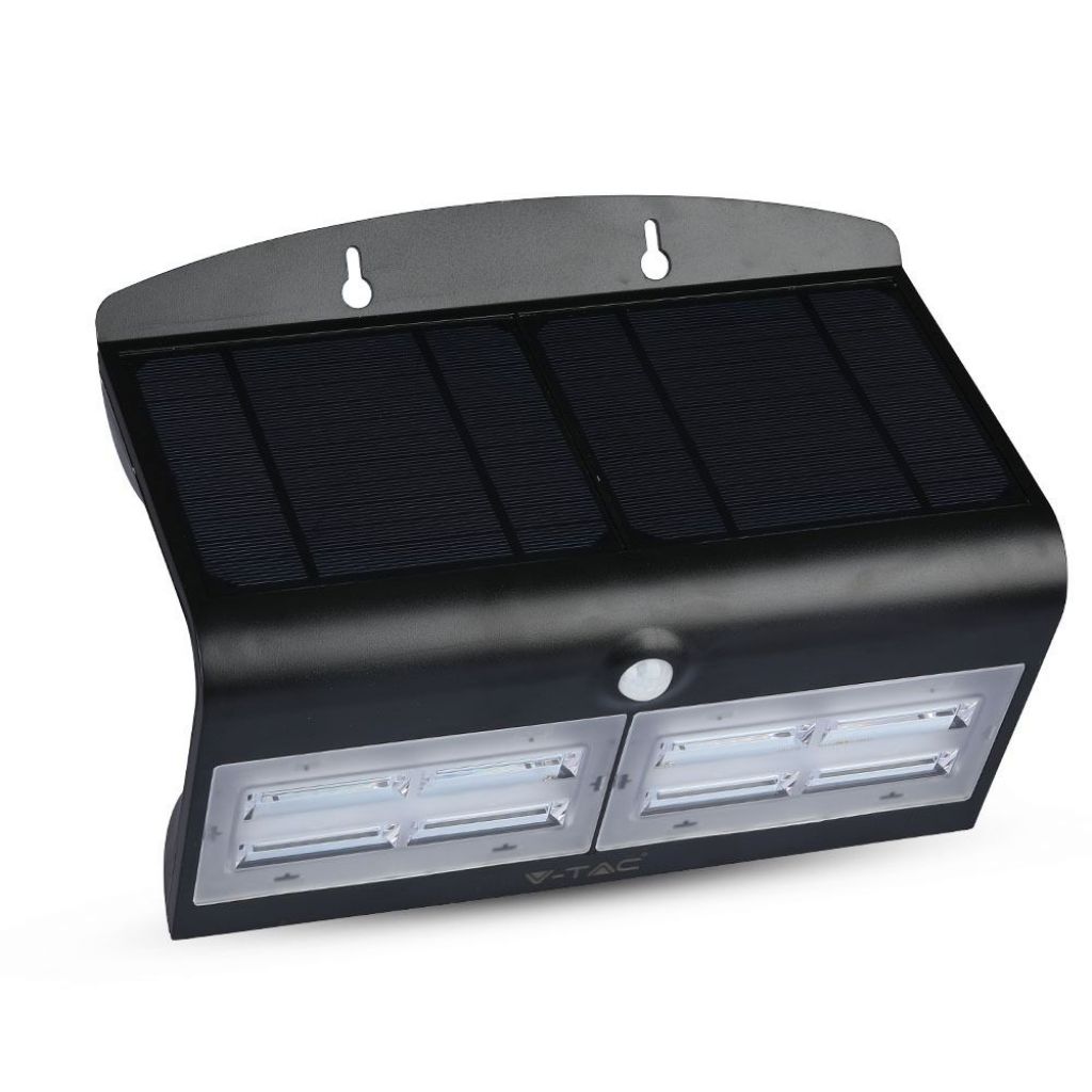 foto del prodotto luce a parete solare a led da 6,8 w 4000k 4000k nero blaso