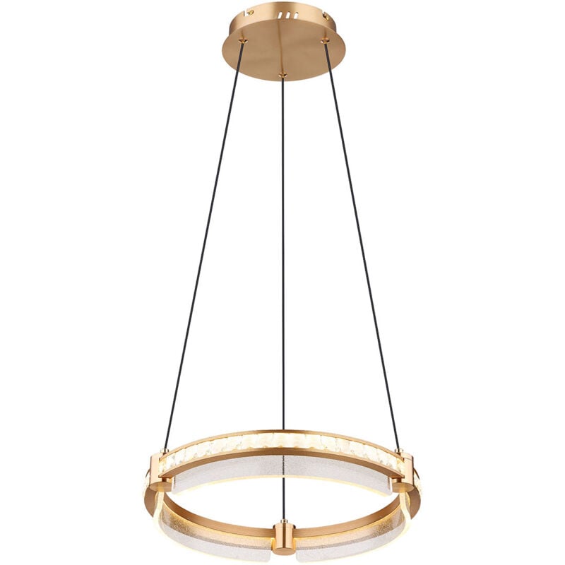 foto del prodotto luce a sospensione blondie alluminio color oro led