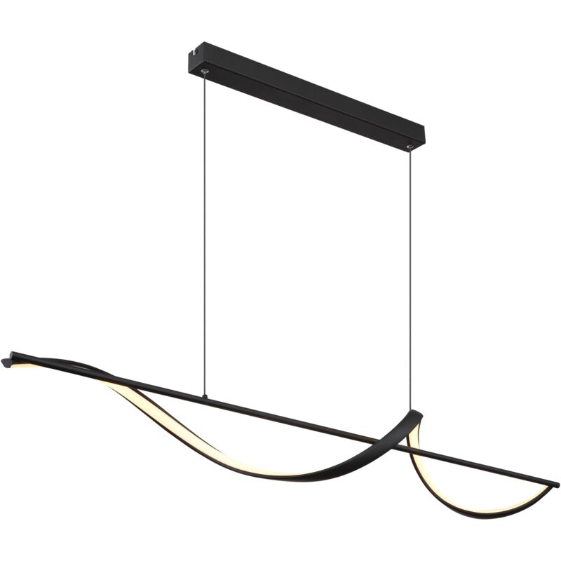 foto del prodotto luce a sospensione violino nero opaco led