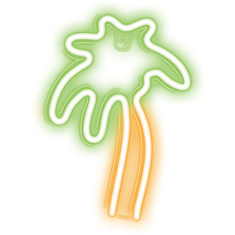 foto del prodotto luce al neon led de con luce usb led per la casa, luce notturna, colore verde e arancione