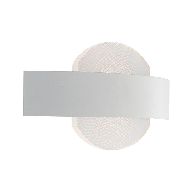foto del prodotto luce ambiante design applique led eternity in metallo bianco 11w 4000k luce naturale 