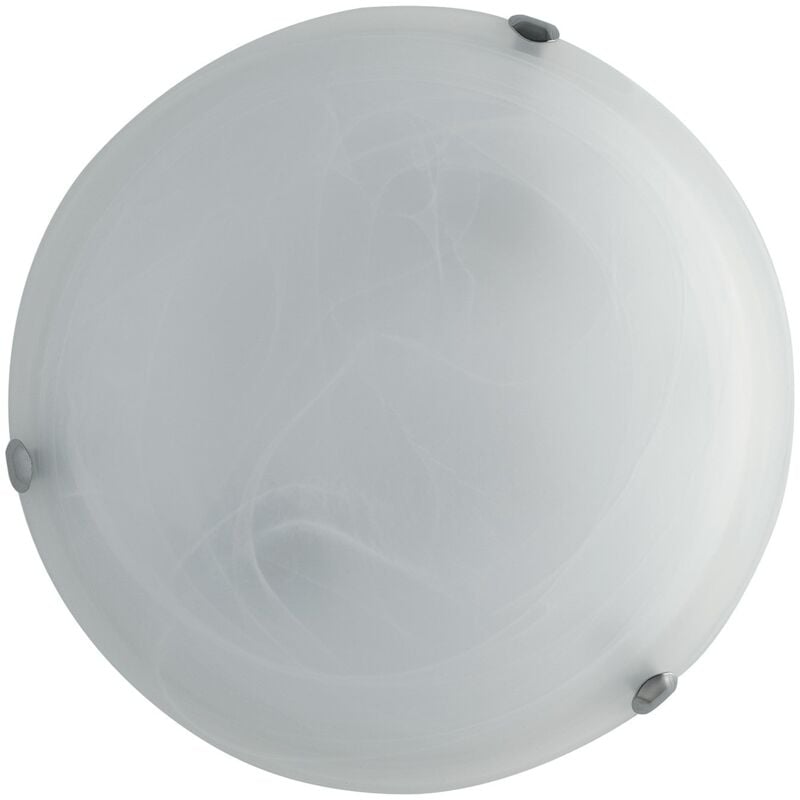 foto del prodotto luce ambiante design plafoniera duna in vetro bianco 50 cm. 