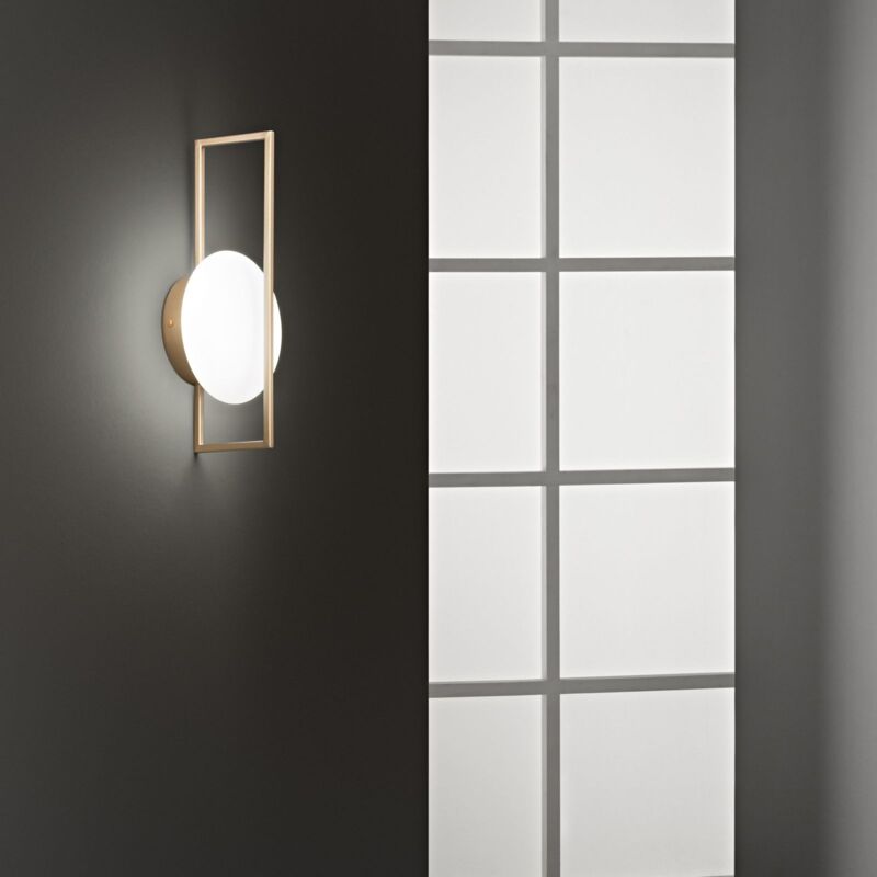 foto del prodotto luce ambiente e design - applique led fobos 12w 17x10xh34cm 3-4-6500k oro