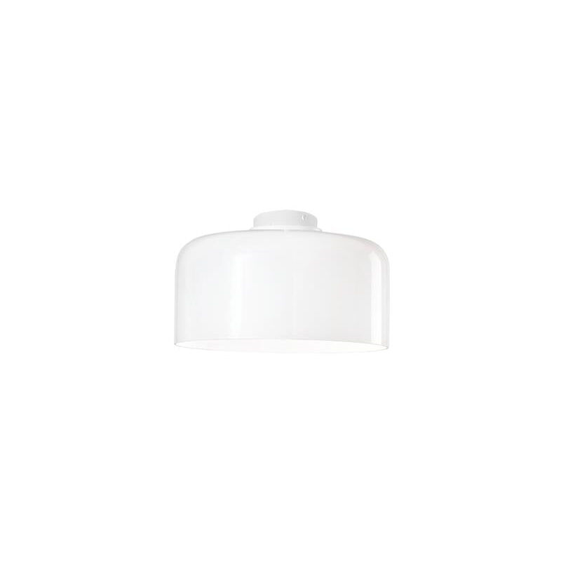 foto del prodotto luce ambiente e design plafoniera gibus in vetro bianco 30 cm. 