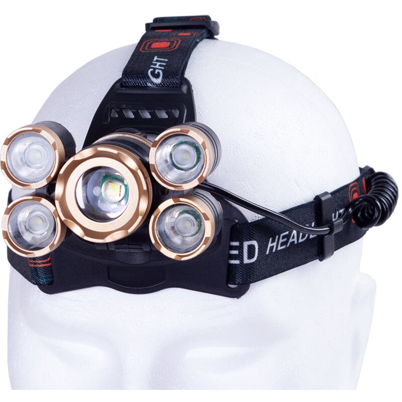 foto del prodotto luce anteriore wanjiru 10w xpe 4 x cob 3w alluminio abs