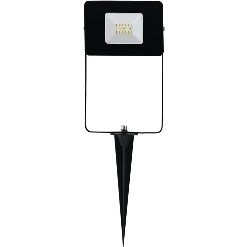 foto del prodotto luce con picchetto esterno moderno faedo 4 alluminio nero vetro bianco led