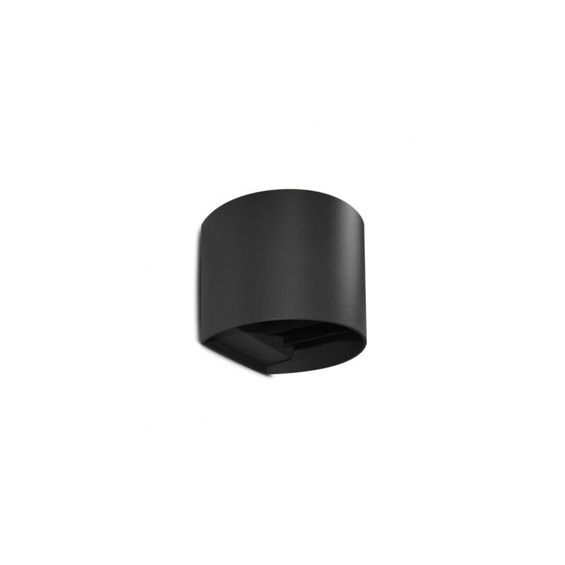 foto del prodotto luce da parete nera 6w 3000k ip54 390lm