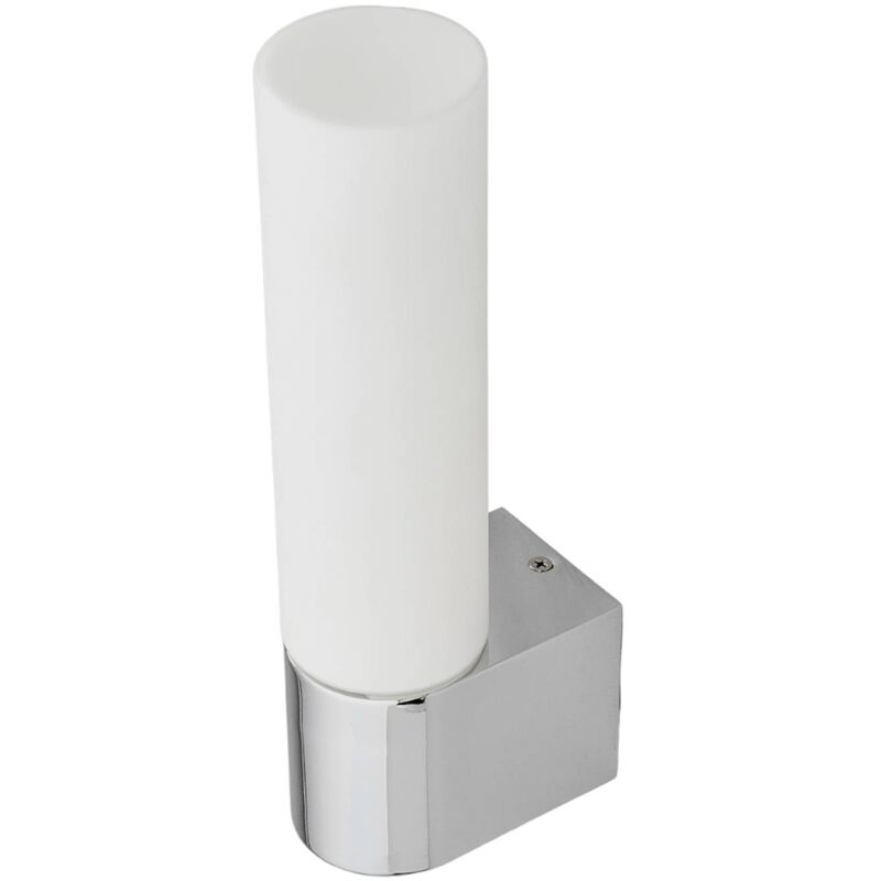 foto del prodotto luce da specchio lindby melike, 27 cm, cromo, ip44, presa di corrente