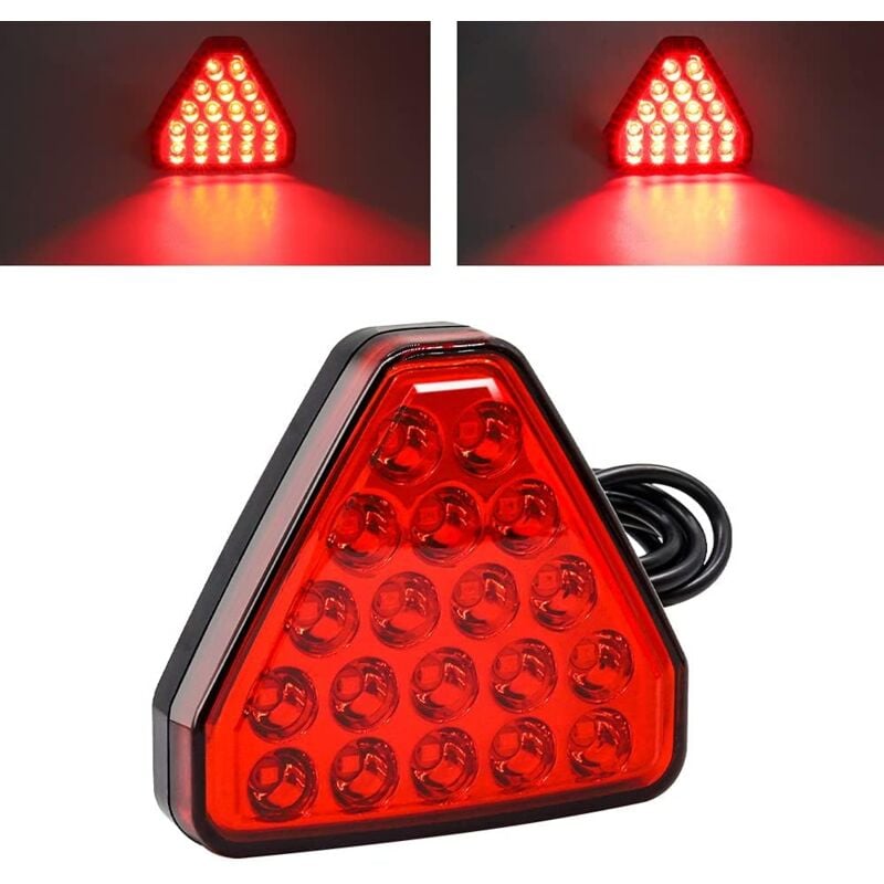 foto del prodotto luce di avvertimento del freno di retromarcia luce stroboscopica universale luce del freno dell auto luce di retromarcia triangel luce posteriore