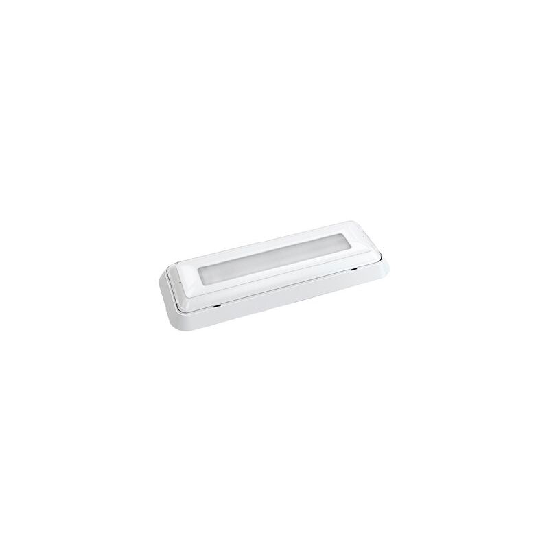 foto del prodotto luce di emergenza led da superficie dunna 0,4w 5700k 45lm ip44 ik07 32,2x12x4,5cm colore bianco