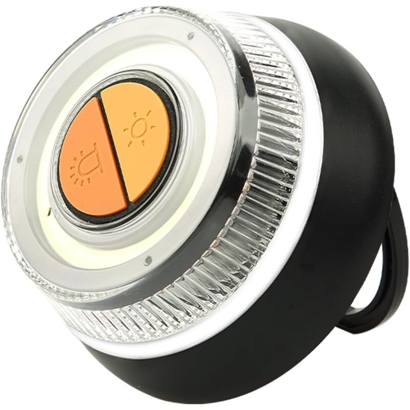 foto del prodotto luce di emergenza, luce di segnalazione per auto, luce segnaletica stradale, luce di segnalazione a led lampeggiante con base magnetica e gancio