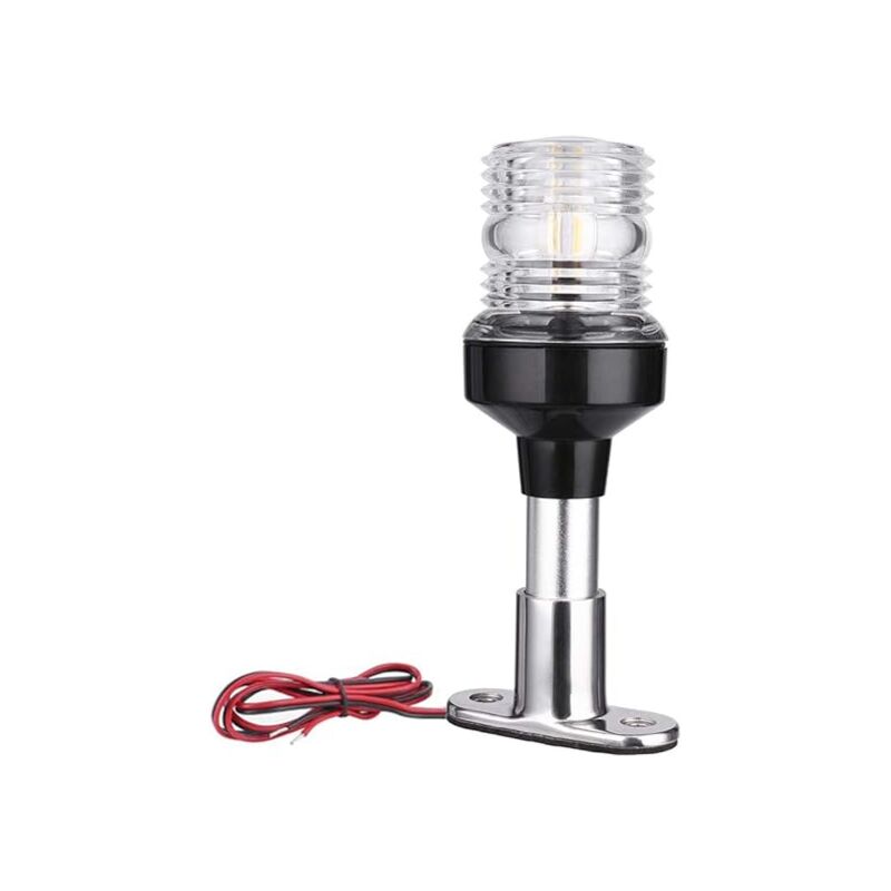 foto del prodotto luce di navigazione per barca luce di navigazione a 360 led bianca 12v luce di segnalazione per barca a vela luce di ancoraggio per barche luce per