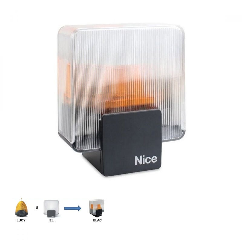 foto del prodotto luce di segnalazione a led per cancelli automatici versione, 90 240 vac nice elac